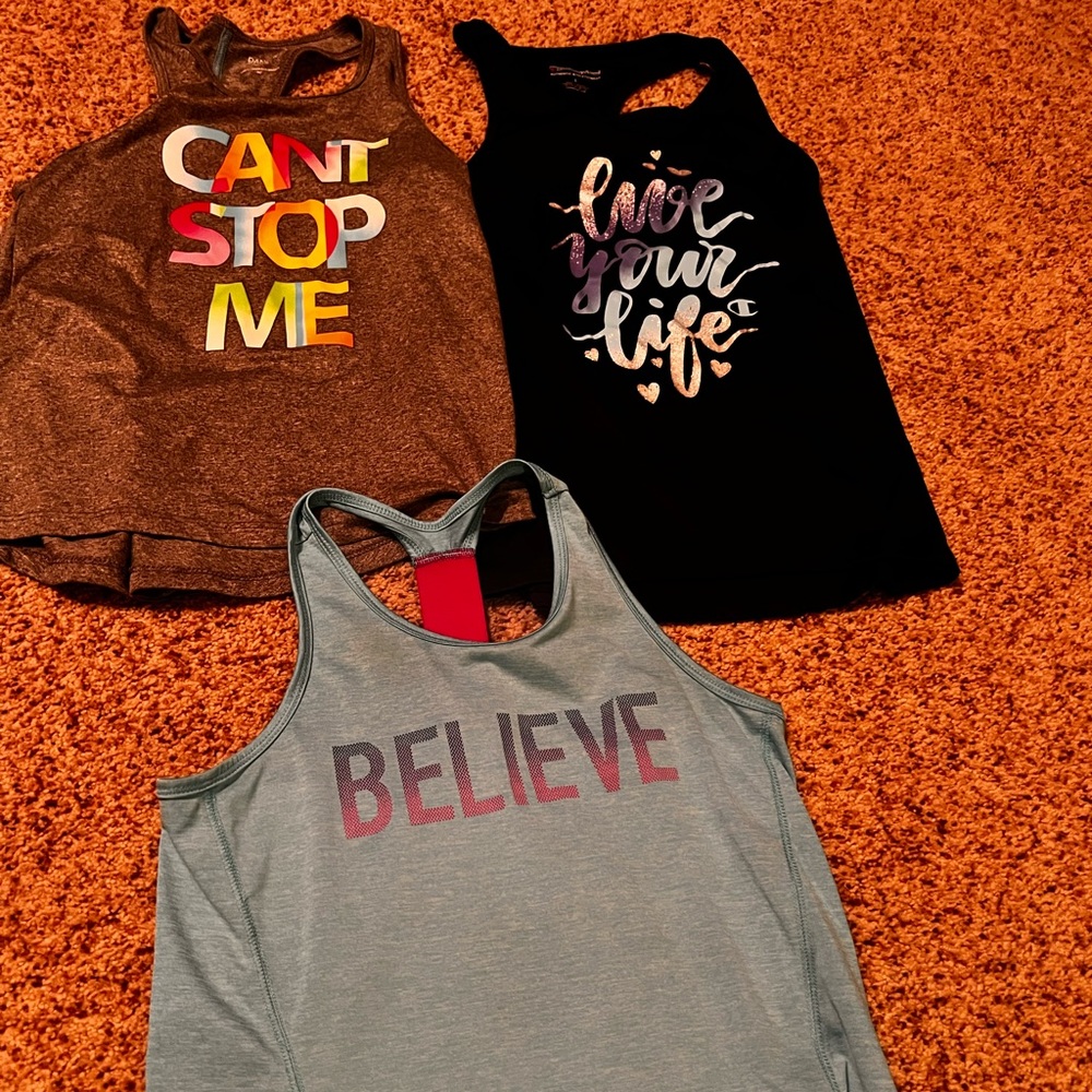 Brands include: champion, rebok, danskin